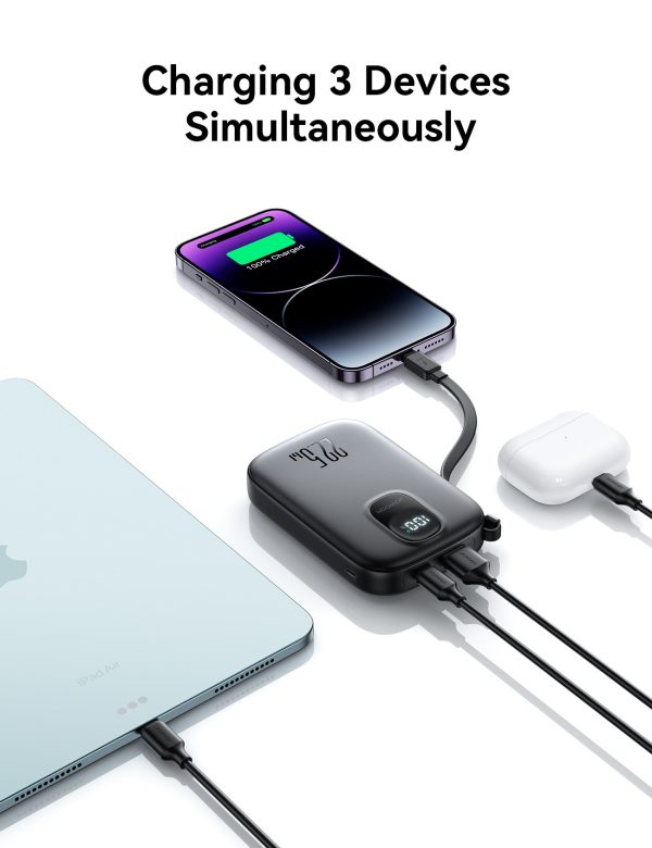 External battery Power Bank Joyroom JR-PBF18 22.5W with Lightning cable 10000mAh black - Image 4