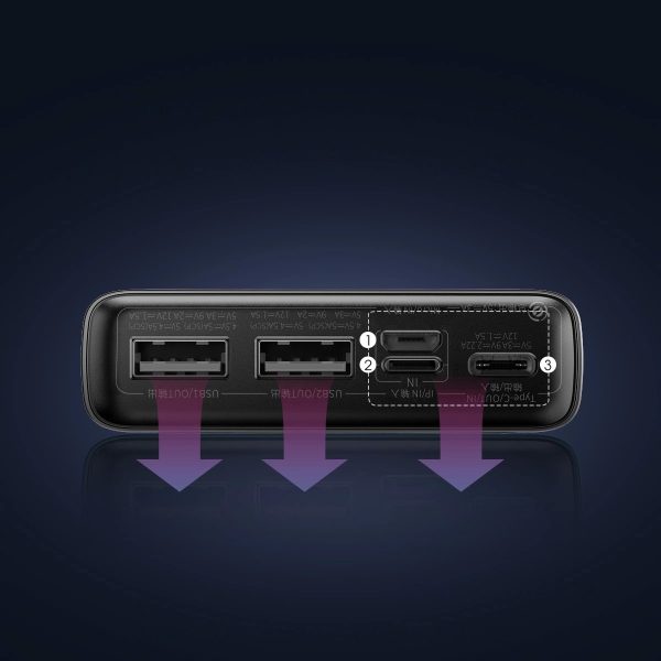 Внешний аккумулятор Power Bank Baseus Adaman 22.5W 20000mAh черный PPAD070101 — изображение 4