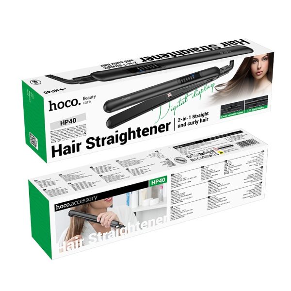 Hair straightener Hoco HP40 black - Image 4