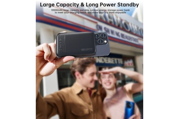 External battery Power Bank Choetech B743 15W Magsafe 10000mAh black - Image 3