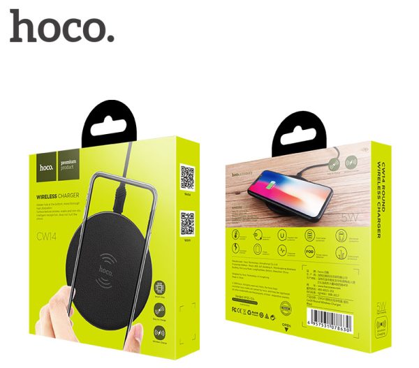 Wireless charger Hoco CW14 (5W) black