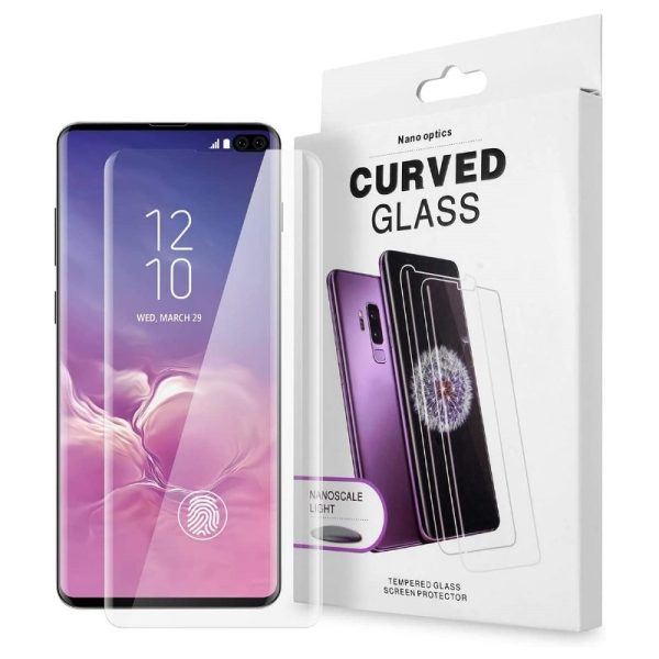 Tempered glass Nano Optics 5D UV Glue Samsung G975 S10 Plus curved transparent