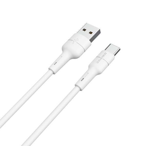 USB кабель Borofone BX30 Type-C 1m силиконовый белый