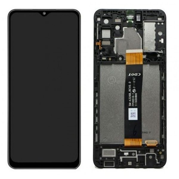 LCD screen Samsung A326 A32 5G  with touch screen and frame original Awesome Black (service pack)
