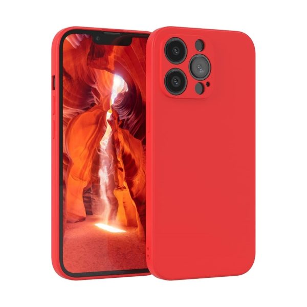 Case Liquid Silicone 1.5mm Apple iPhone 13 Pro Max red