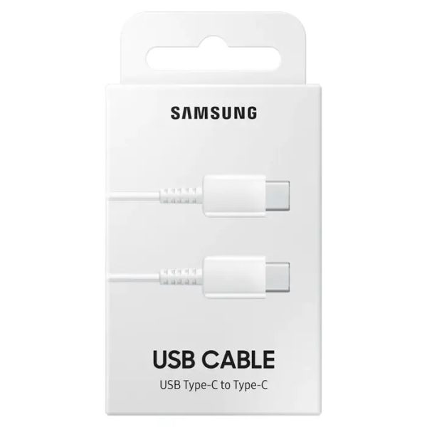 USB кабель Samsung EP-DA705BWEGWW Type-C-Type-C 1.0m белый