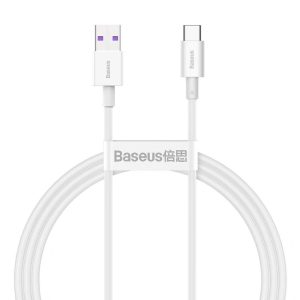 USB кабель Baseus Superior c USB на Type-C 66W 1.0m белый CATYS-02
