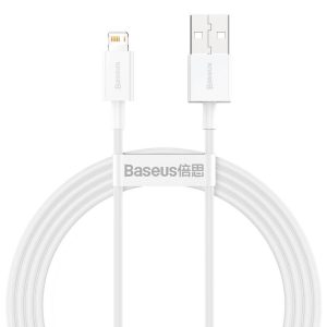 USB кабель Baseus Superior c USB на Lightning 2.4A 1.5m белый CALYS-B02