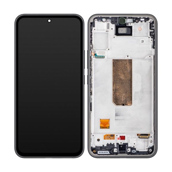 LCD screen Samsung A546 A54 5G with touch screen and frame original Awesome Graphite (service pack)