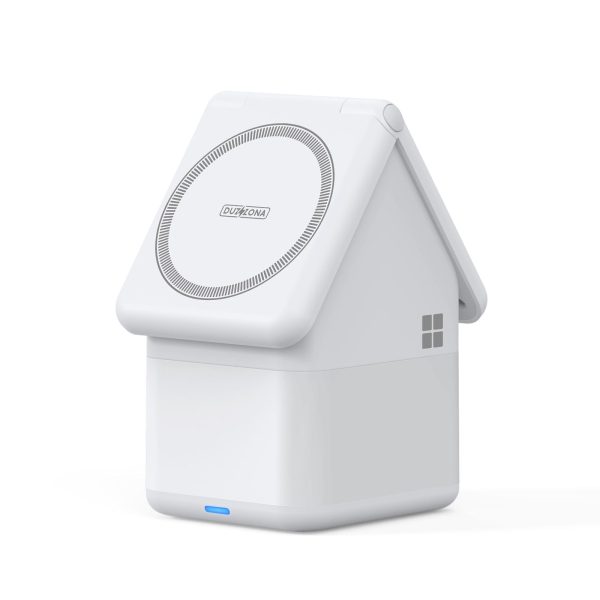 Беспроводная зарядка DUZZONA W20 4-in-1 MagSafe белая