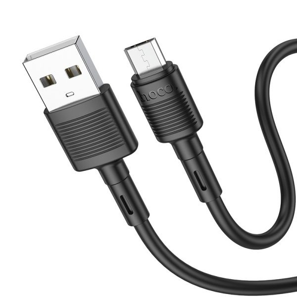 USB кабель Hoco X83 USB-A to MicroUSB 1.0m черный