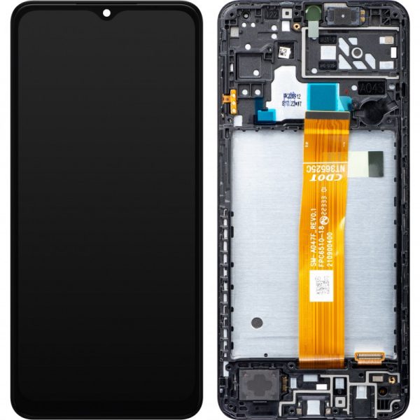 Дисплей Samsung A047 A04s с сенсорным экраном оригинал Black (service pack)