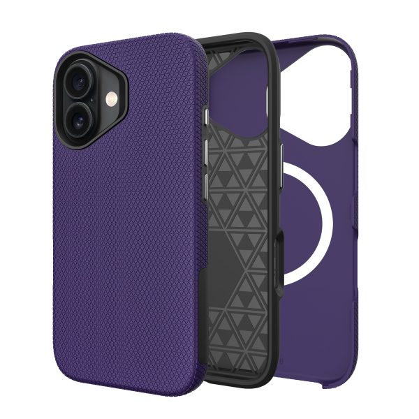 Perfectionists Triangle Mag Case iPhone 16 purple