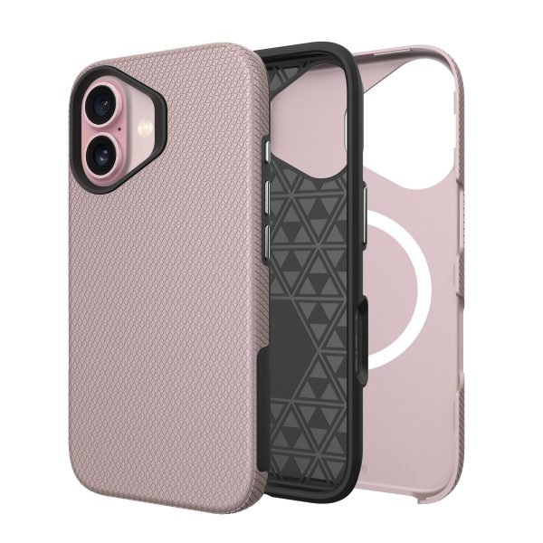 Perfectionists Triangle Mag Case iPhone 16 rose gold