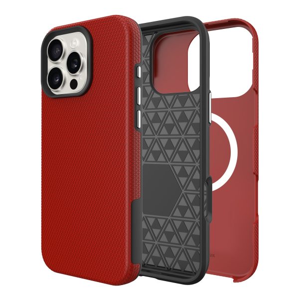 Perfectionists Triangle Mag Case iPhone 16 Pro Max red