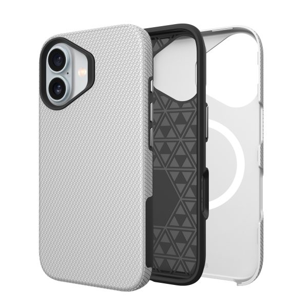 Perfectionists Triangle Mag Case iPhone 15 silver