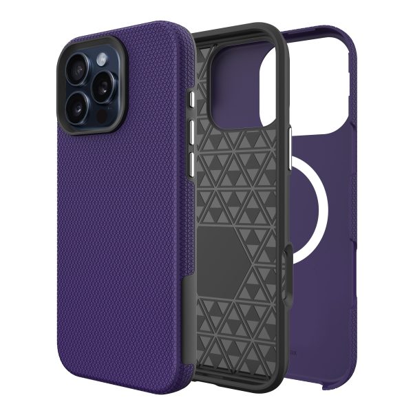 Perfectionists Triangle Mag Case iPhone 15 Pro purple