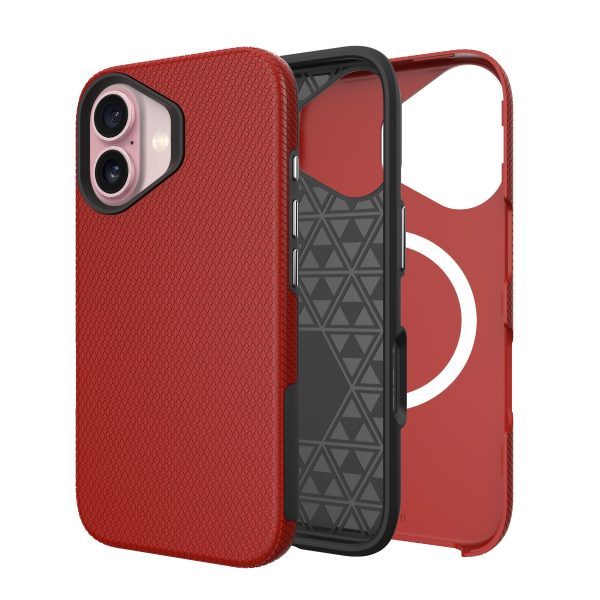 Perfectionists Triangle Mag Case iPhone 13/14 red