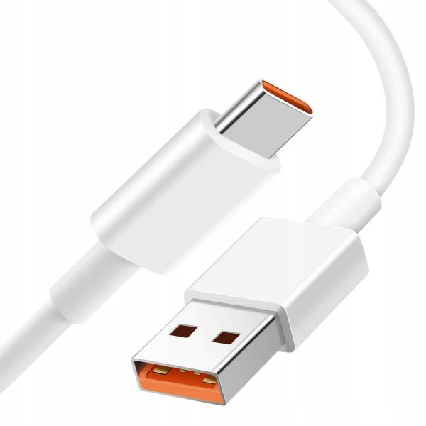 Кабель USB Xiaomi USB-A to USB-C 6A 1.0m белый