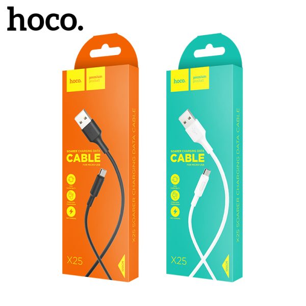 USB cable Hoco X25 microUSB 1.0m black - Image 3