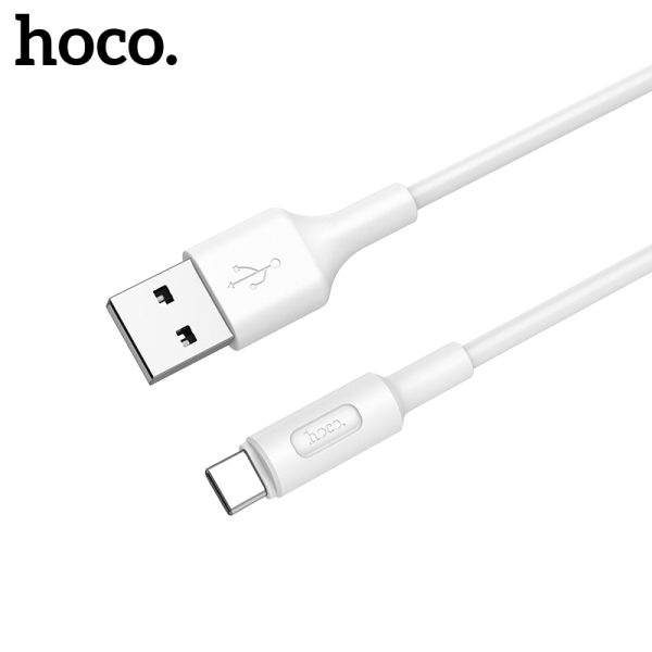 USB кабель HOCO X25 Type-C 1.0m белый — изображение 2