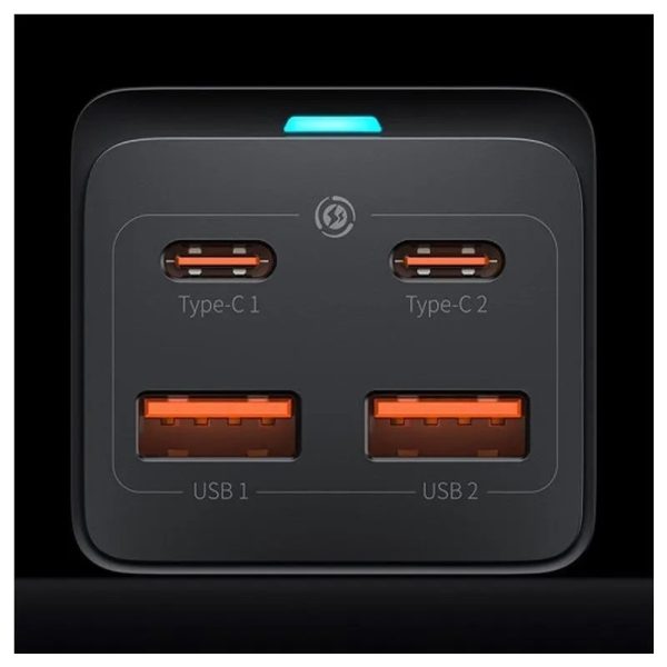 Сетевая зарядка Baseus GaN3 Pro 100W 2xUSC-C/2xUSB-A черный CCGP000101 — изображение 3