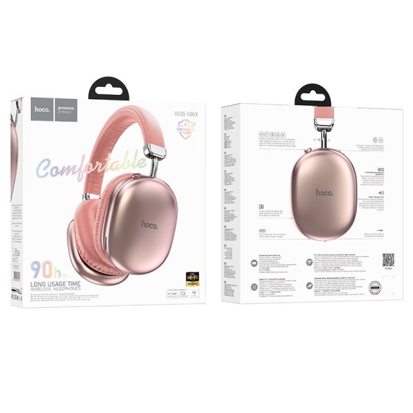 Wireless headphones Hoco W35 Max pink - Image 3