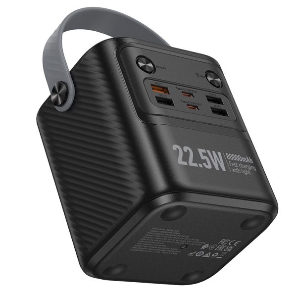 External battery Power Bank Hoco J152 22.5W+PD20W 80000mAh black - Image 2