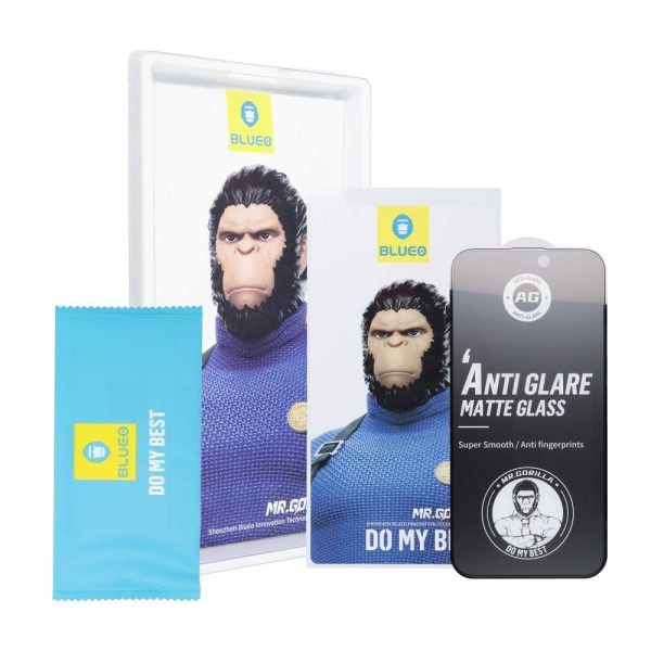 Tempered glass 5D Mr. Monkey Glass (Strong Matte) Apple iPhone 12 Pro Max black — изображение 2