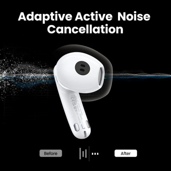 Wireless headphones Ugreen HiTune H6 Pro Active Noise-Cancelling Earbuds (35873) white - Image 2