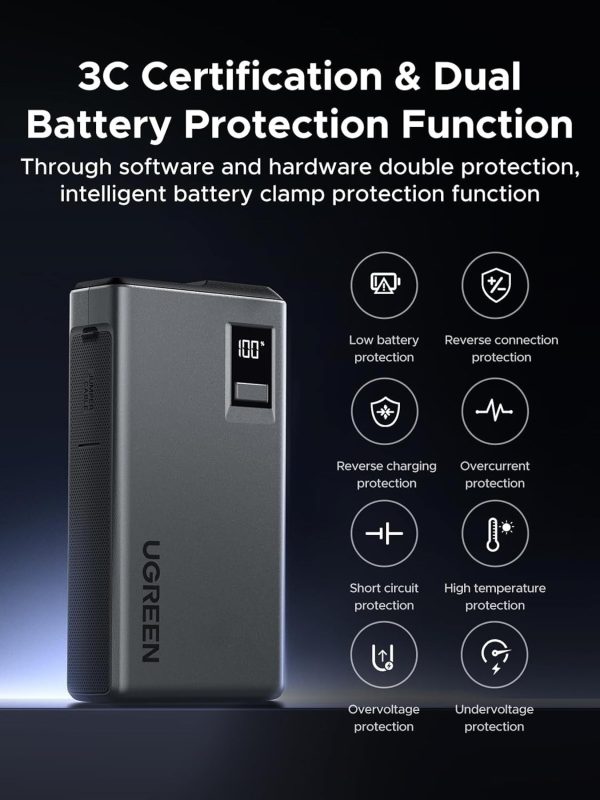 Ugreen ES702 Car Jump Starter 1000A max 12000mAh - Image 3
