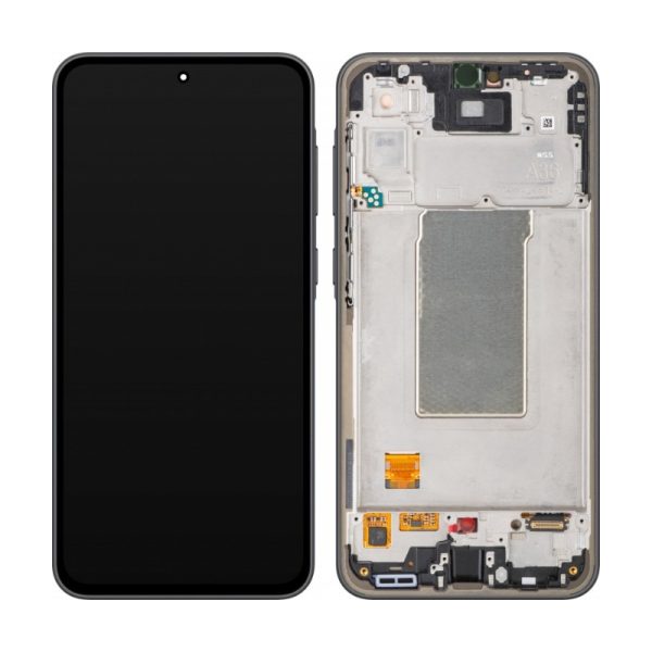 LCD screen Samsung A366 A36 5G  with touch screen and frame original Black (service pack)