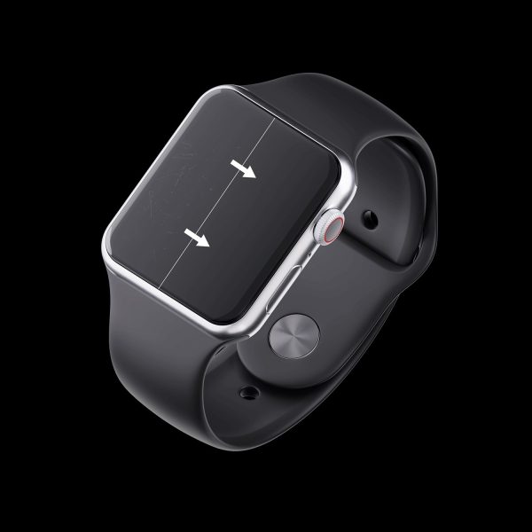 Защитная пленка для дисплея 3mk Watch ARC Apple Watch 7/8 45mm 3 pcs — изображение 3