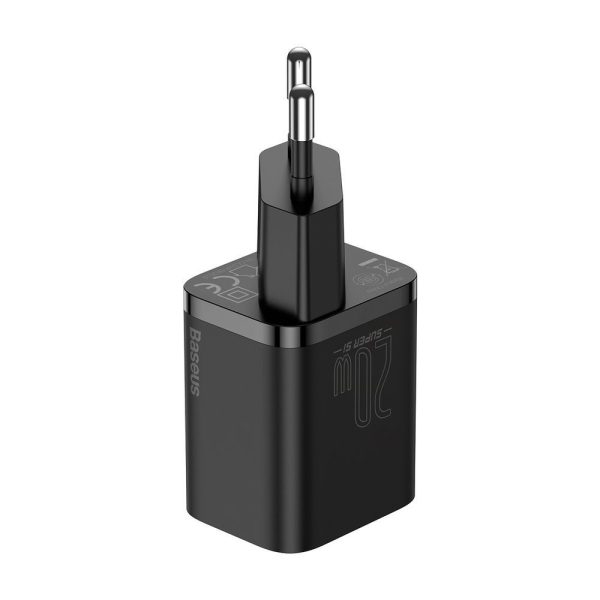 Charger Baseus Super Si 20W USB-C + USB-C to Lightning cable 1.0m black TZCCSUP-B01 - Image 2