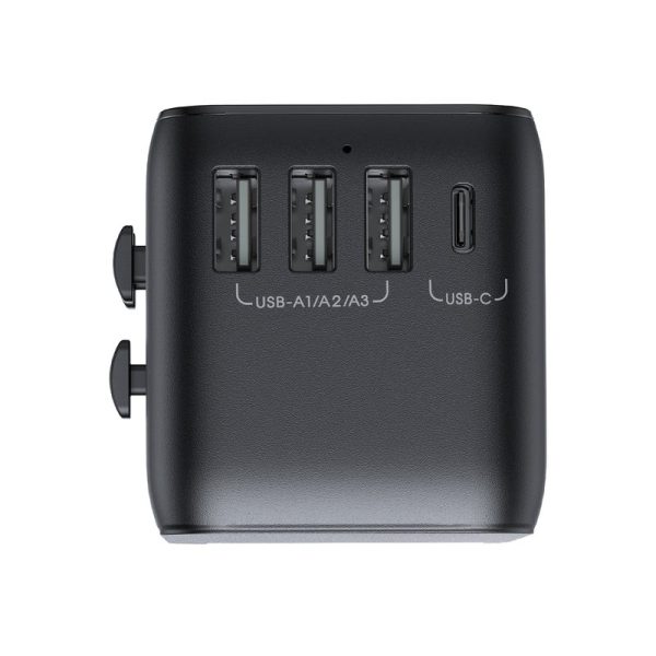 Универсальное зарядное устройство для путешествий Joyroom JR-TCW01 15W 3xUSB-A/USB-C черный — изображение 4