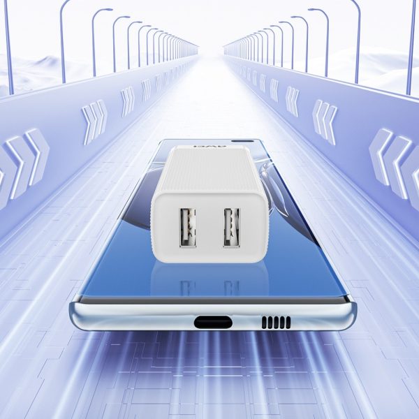 Charger Awei C15-EU 10W 2xUSB-A white - Image 3