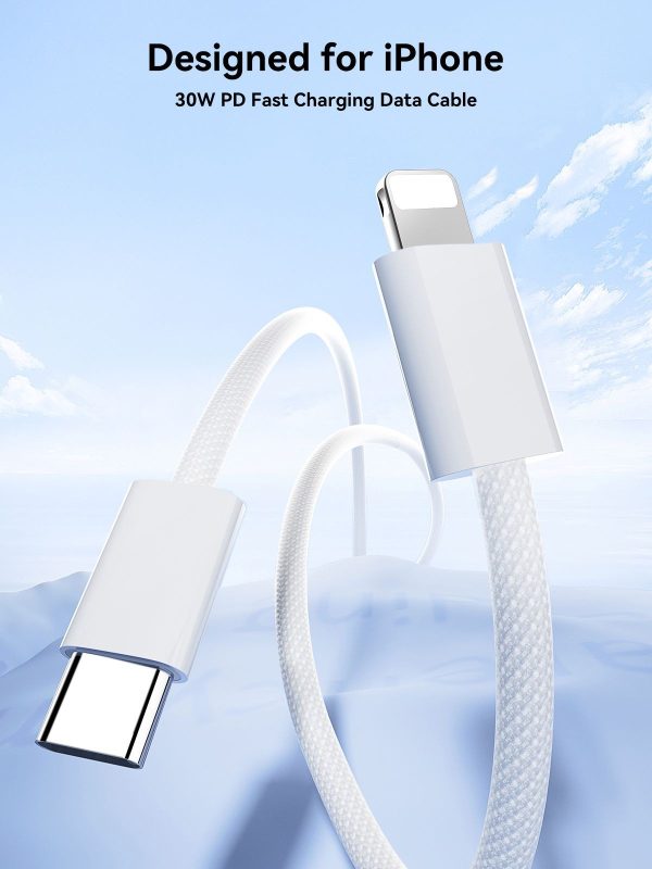 USB cable Joyroom S-A45 USB-C to Lightning 30W 1.2m white - Image 2