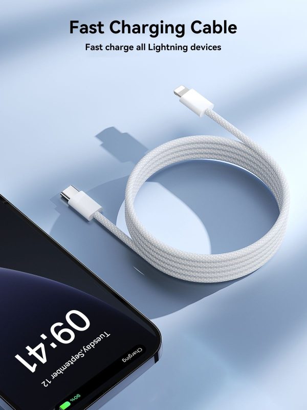 USB cable Joyroom S-A45 USB-C to Lightning 30W 1.2m white - Image 3