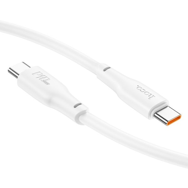 USB кабель Hoco X93 60W USB-C to USB-C 2.0m белый — изображение 3