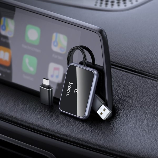 Wireless CarPlay adapter Hoco HU1 black - Image 4