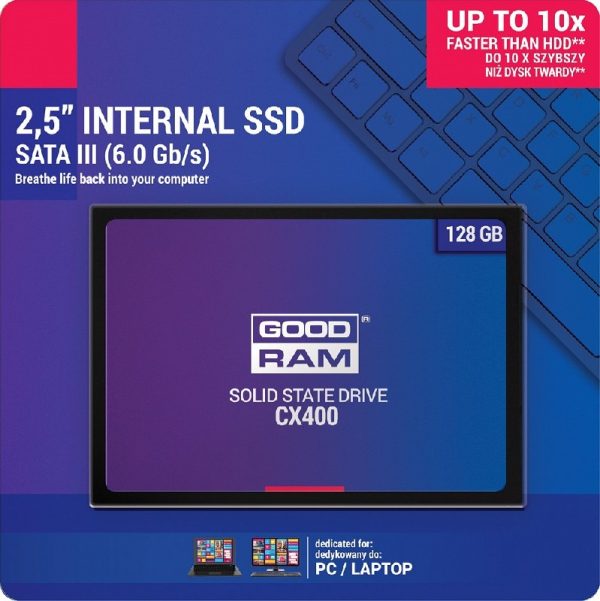 Жесткий диск SSD GOODRAM CX400 128GB (6.0Gb / s) SATAlll 2,5