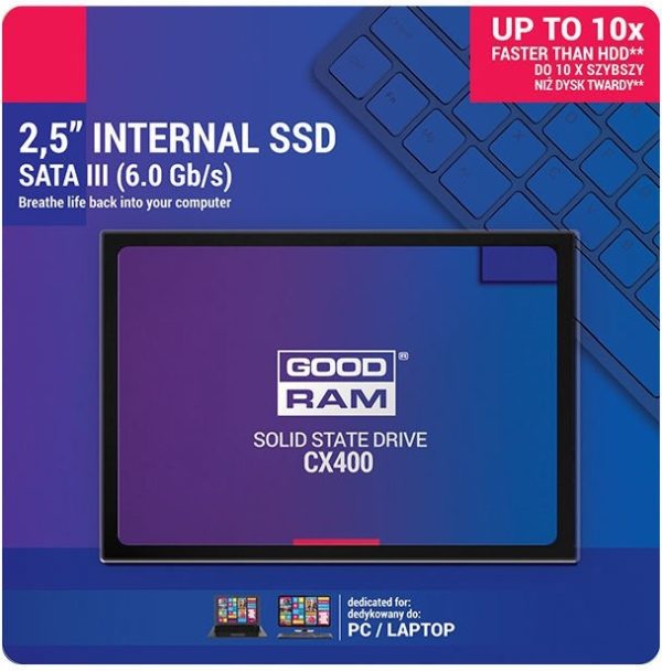 Жесткий диск SSD GOODRAM CX400 512GB (6.0Gb / s) SATAlll 2,5