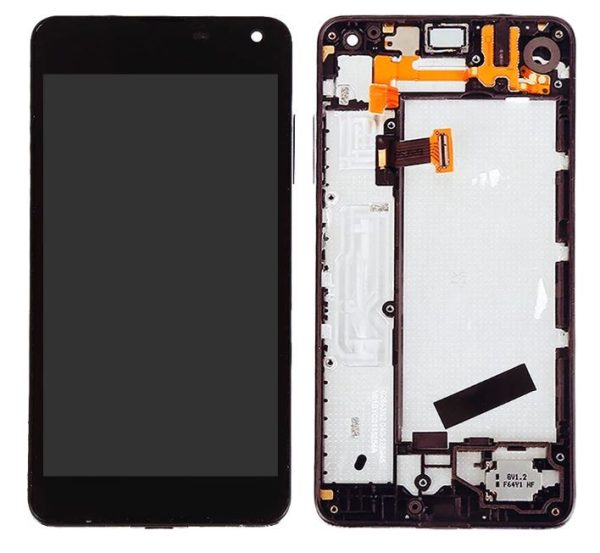 LCD screen Microsoft (Nokia) Lumia 650 with touch screen and frame black original (used grade B)