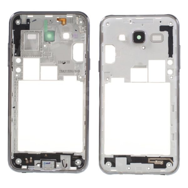 Средний корпус Samsung J500 J5 2015 серый (черный ) c зуммером и боковыми кнопками пользованный оригинал (used Grade B)