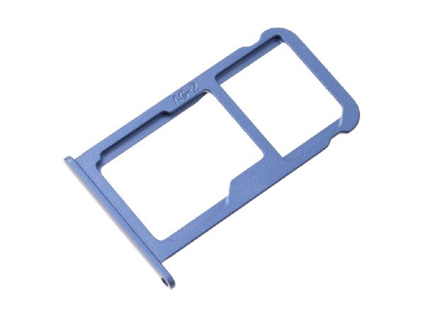 SIM card holder Huawei P9 (Dual) blue original (service pack)