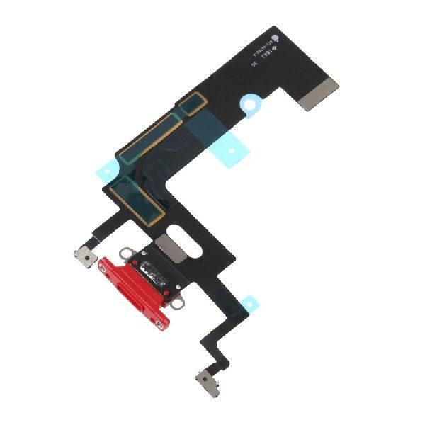 Шлейф для iPhone XR зарядки и микрофоном Red ORG