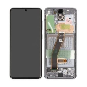 Дисплей Samsung G981F/G980F S20 с сенсорным экраном и рамкой Cosmic Grey оригинал (service pack)
