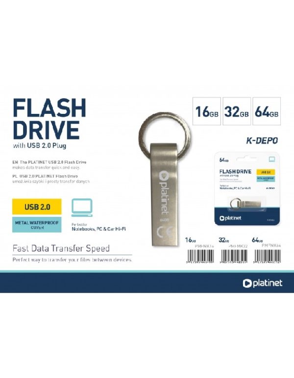USB флеш память Platinet Metal Waterproof 32GB USB 2.0