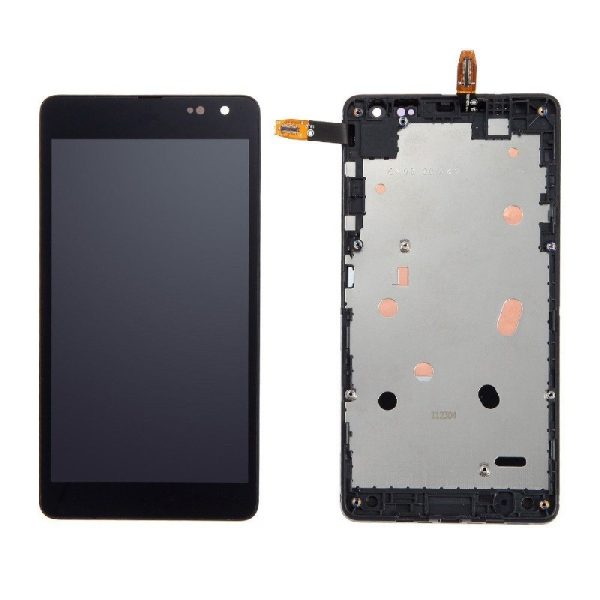 LCD screen Microsoft (Nokia) Lumia 535 with touch screen and frame black original 2C (used grade B)