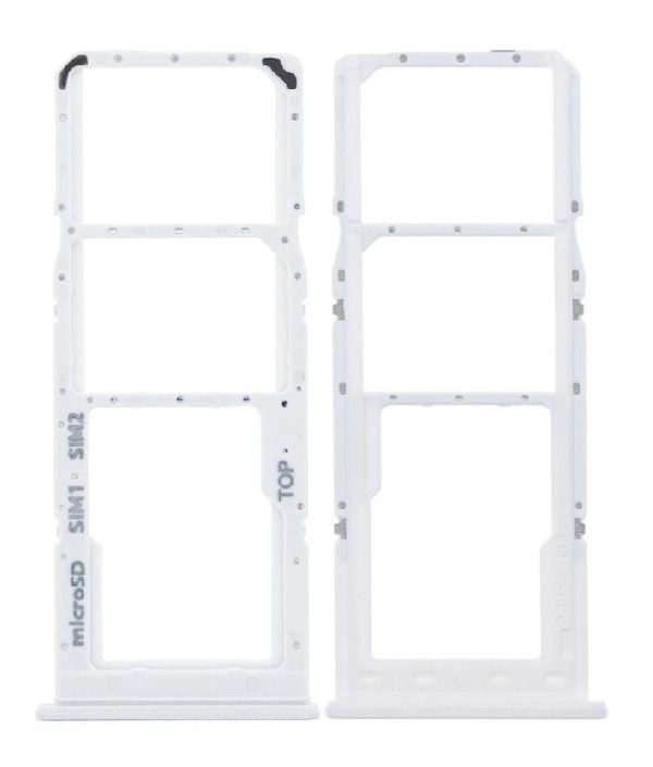 SIM card holder Samsung A125 A12/A127 A12S White original (service pack)